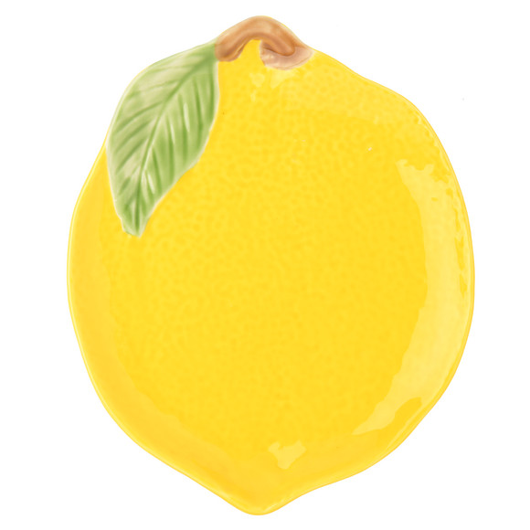 Teller im Zitronen-Design