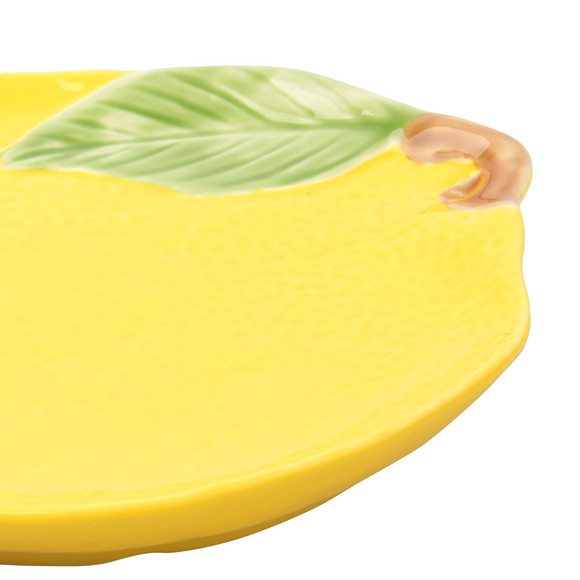 Teller im Zitronen-Design