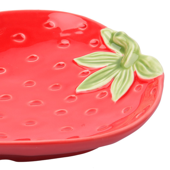 Teller im Erdbeer-Design