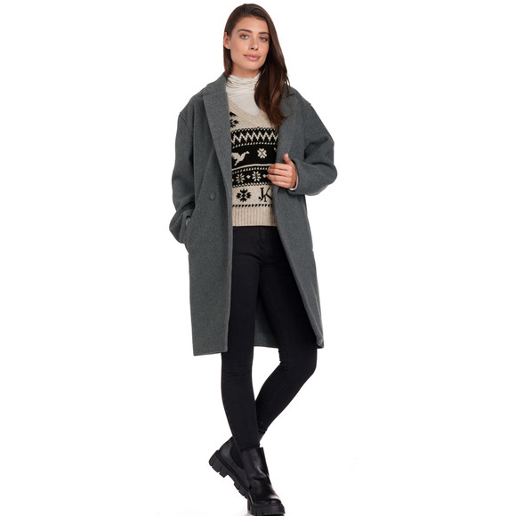 Damen Mantel in Woll-Optik