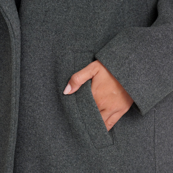 Damen Mantel in Woll-Optik