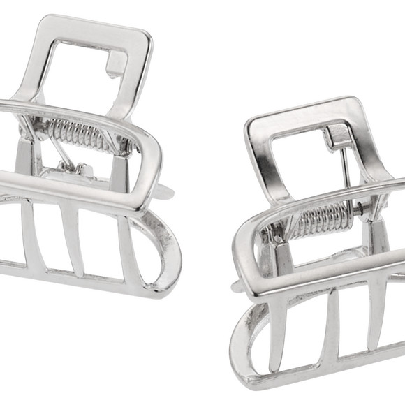 2 Haarklammern aus Metall