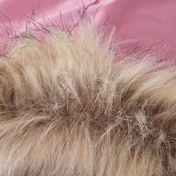 Meisjesparka met imitatiebont