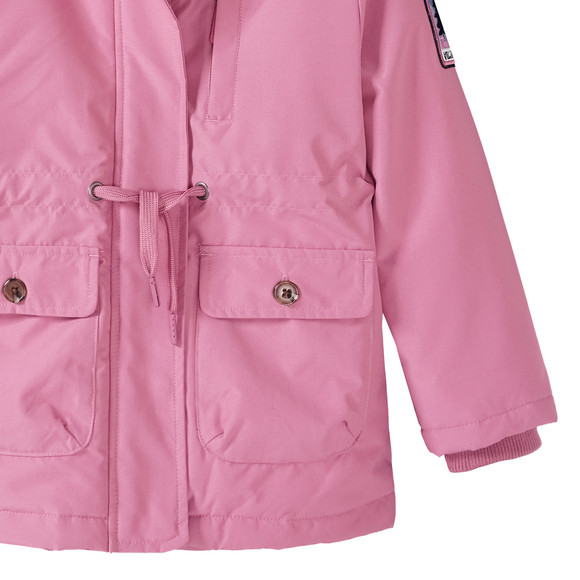 Meisjesparka met imitatiebont