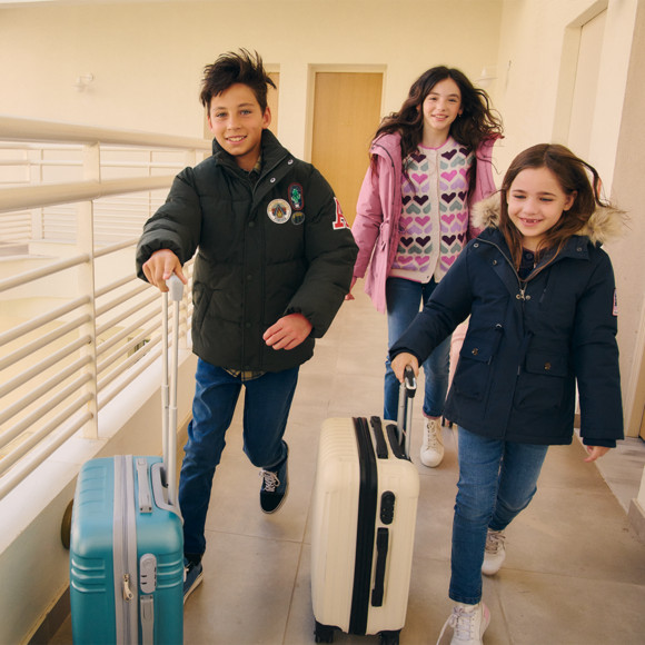 Meisjesparka met imitatiebont