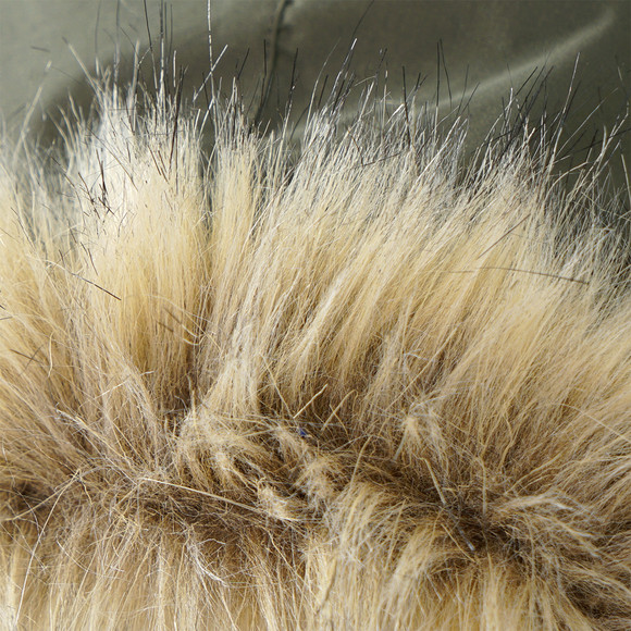 Meisjesparka met imitatiebont