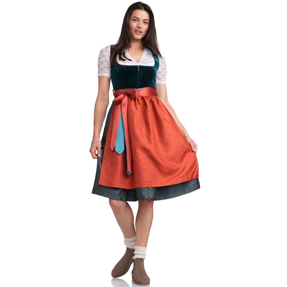 Dames dirndl met velours