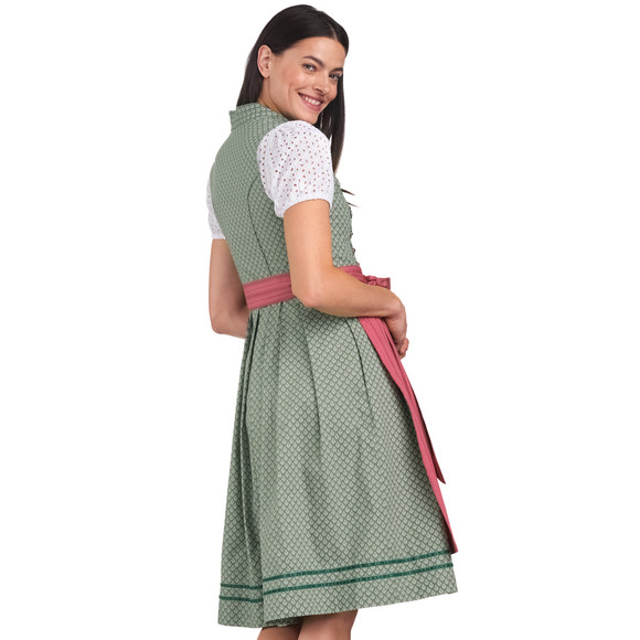 Dirndl voor dames met all-over patroon