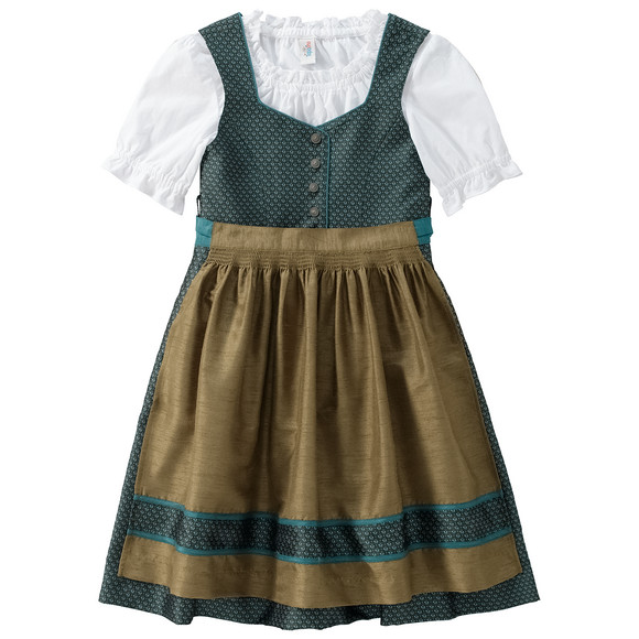 Mädchen Dirndl mit Jacquard-Muster