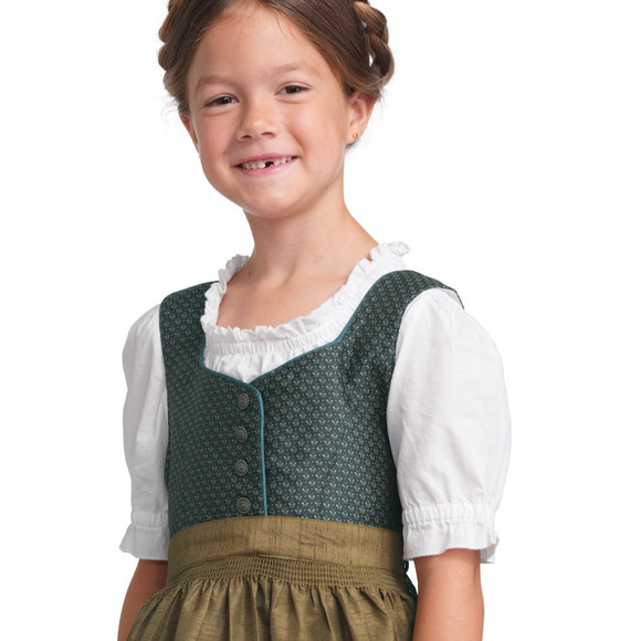 Mädchen Dirndl mit Jacquard-Muster