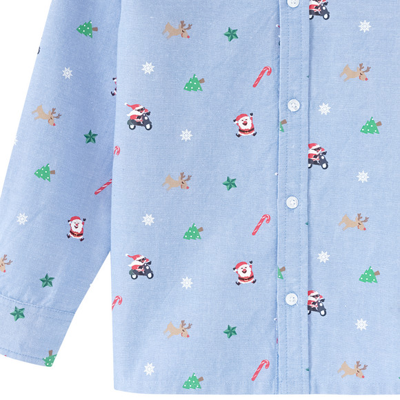Jungen Weihnachtshemd mit Fliege