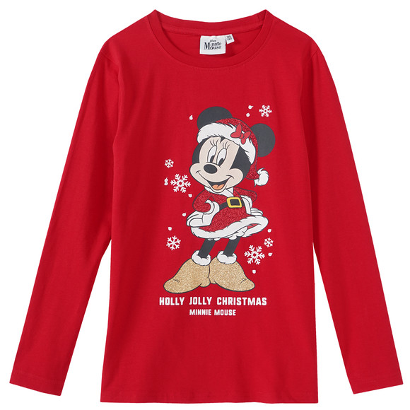 Minnie Mouse kerst shirt met lange mouwen