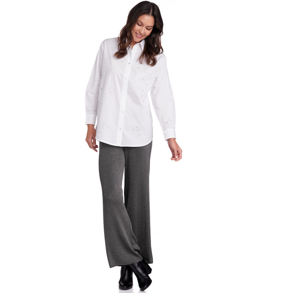 Damen Bluse mit Glitzersteinen