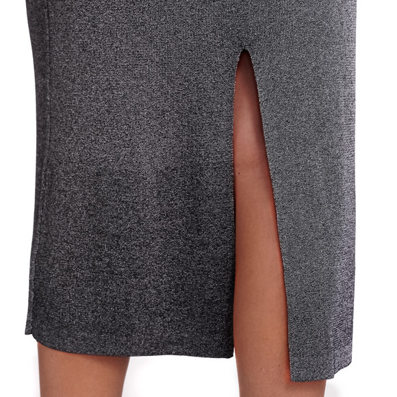 Damen Midirock mit Effektgarn