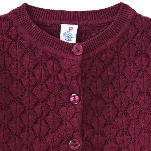 Mädchen Strickjacke mit Wabenstruktur