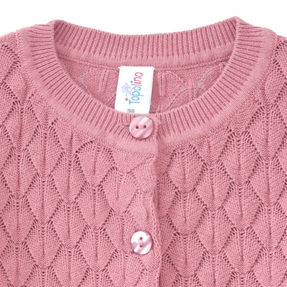 Mädchen Strickjacke mit Wabenstruktur