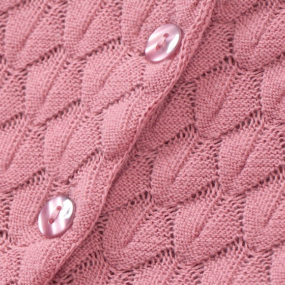 Mädchen Strickjacke mit Wabenstruktur