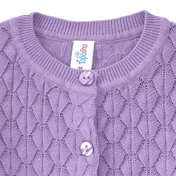 Mädchen Strickjacke mit Wabenstruktur