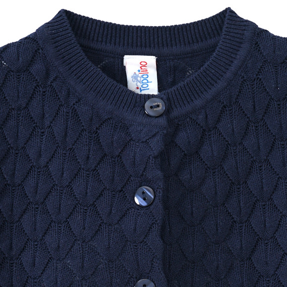 Mädchen Strickjacke mit Wabenstruktur