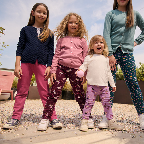 Mädchen Strickjacke mit Wabenstruktur