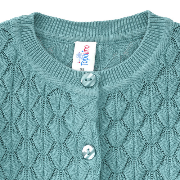 Mädchen Strickjacke mit Wabenstruktur