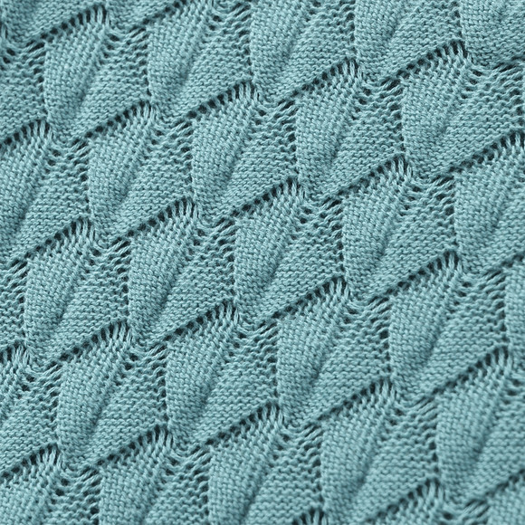 Mädchen Strickkleid mit Wabenstruktur