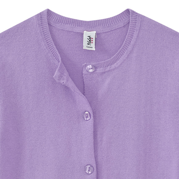 Mädchen Strickjacke unifarben