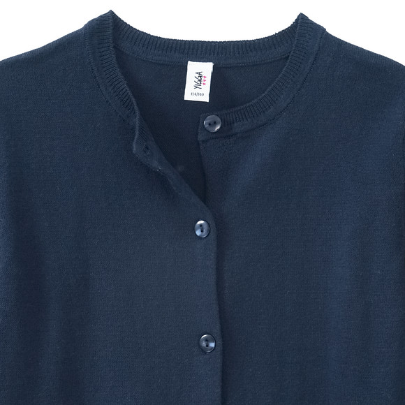 Mädchen Strickjacke unifarben