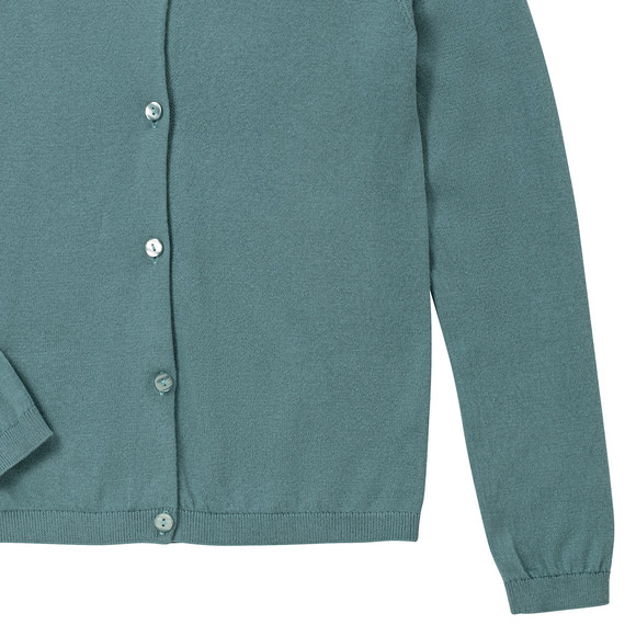 Meisjescardigan effen gekleurd