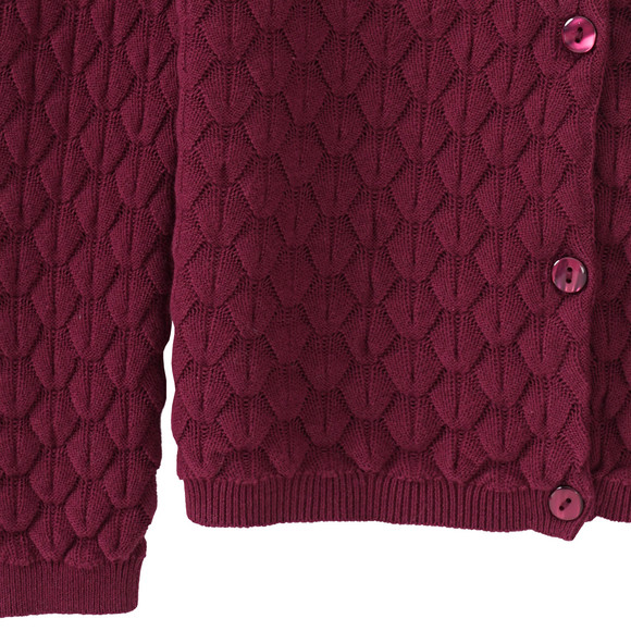 Mädchen Strickjacke mit Wabenstruktur