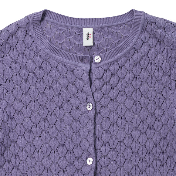 Mädchen Strickjacke mit Wabenstruktur