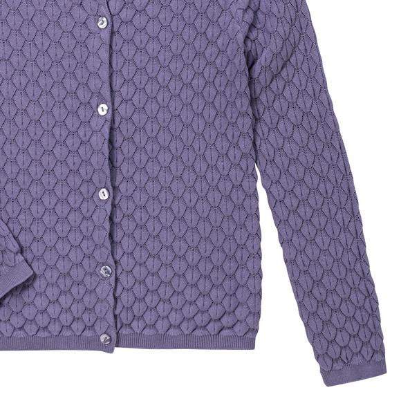 Mädchen Strickjacke mit Wabenstruktur