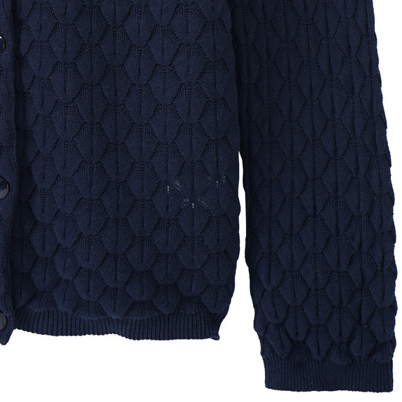 Mädchen Strickjacke mit Wabenstruktur