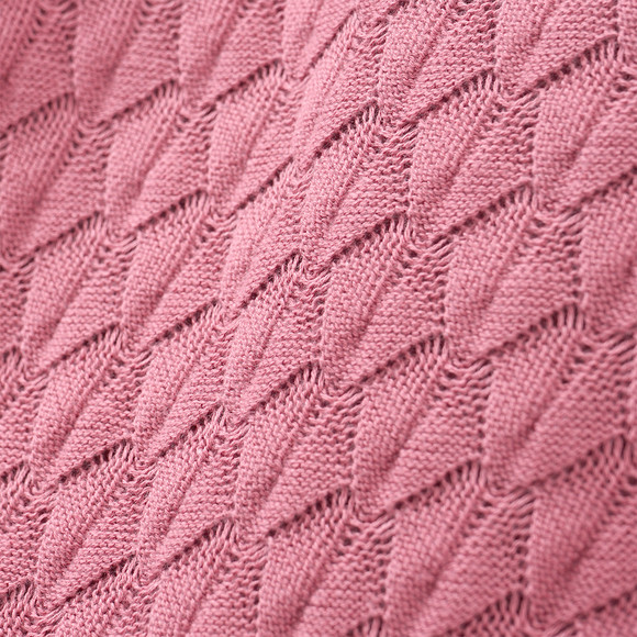 Mädchen Strickkleid mit Wabenstruktur