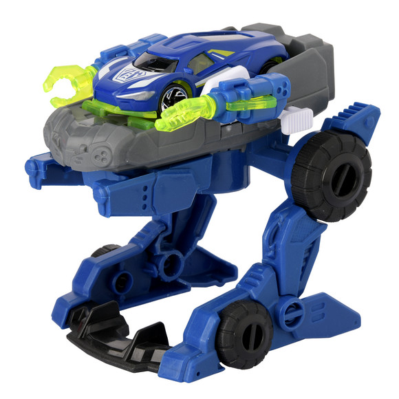 Dickie Toys Rescue Hybrids Polizei-Bot – Transform-Spielzeug Von Auto Zu Roboter (35 Cm), Mit Licht, Sound & Gefängnis-Funktion, Ab 3 Jahren