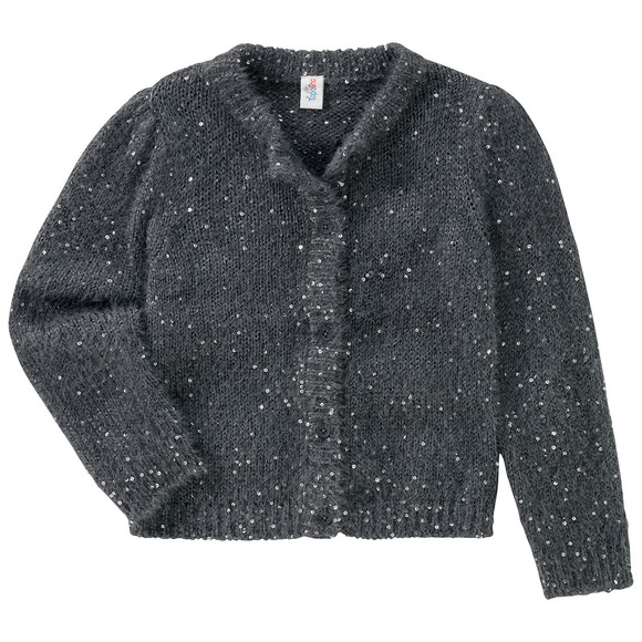 Mädchen Strickjacke mit Pailletten