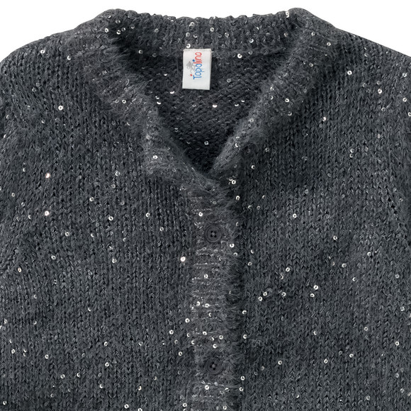 Mädchen Strickjacke mit Pailletten