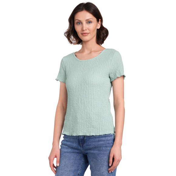 Damen T-Shirt mit Wellenbündchen
