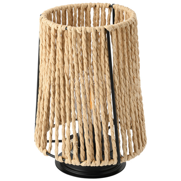 LED-Lampe in Rattan-Optik