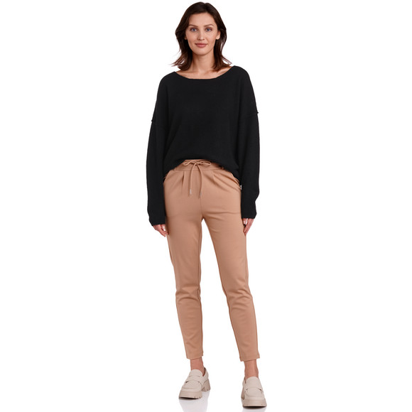 Damen Strickpullover mit U-Boot-Ausschnitt