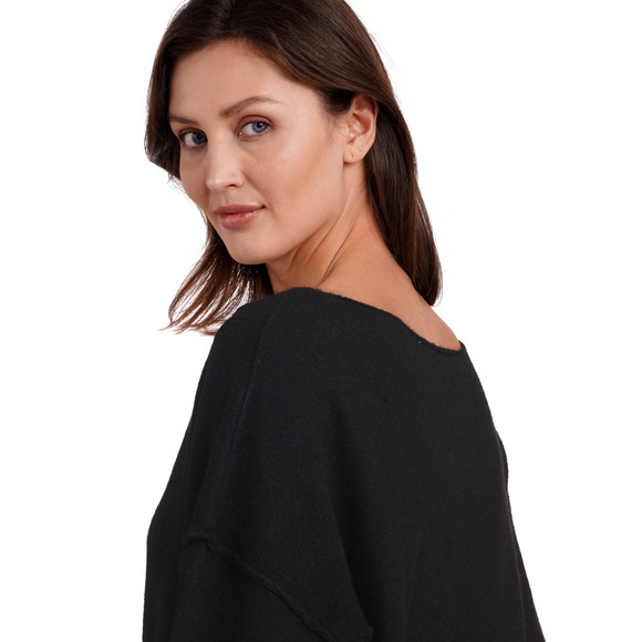 Damen Strickpullover mit U-Boot-Ausschnitt