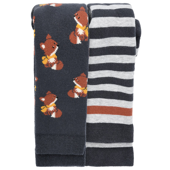 2 Baby leggings met vossenmotief