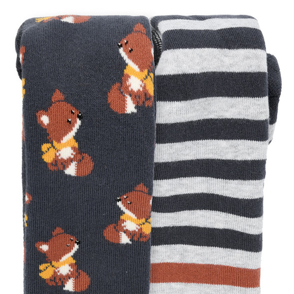 2 Baby leggings met vossenmotief