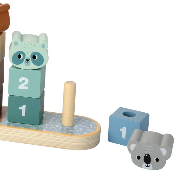 Holz Ringwurfspiel Montessori - Stapelspiel Für Kinder Outdoor