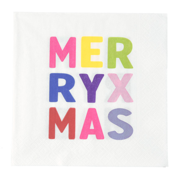 20 servetten in een kerstdesign