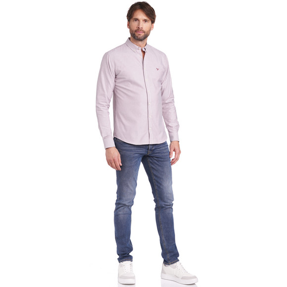 Herenoverhemd met button-down kraag