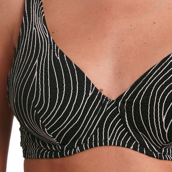Damen Bikinioberteil mit Wellenmuster
