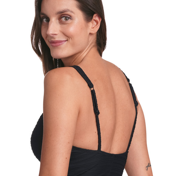 Damen Shape-Badeanzug mit Streifenstruktur