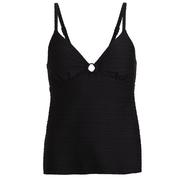 Damen Tankinioberteil mit Streifenstruktur