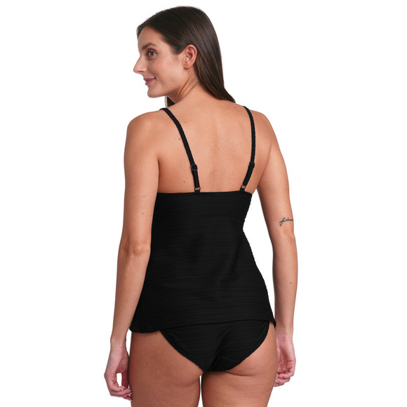 Damen Tankinioberteil mit Streifenstruktur